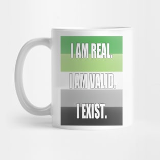 Aromantic pride: I am... Mug